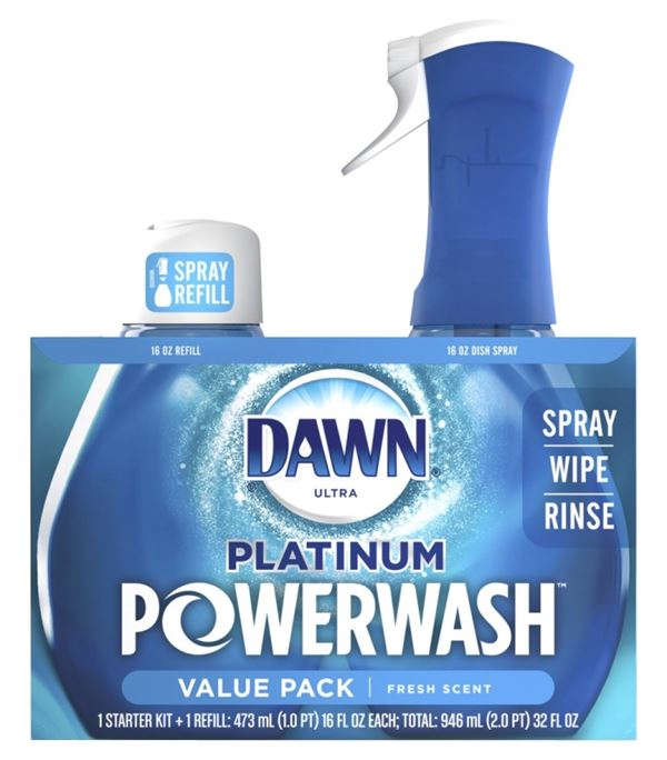 Dawn 31836 Dish Spray Soap, 16 oz, Bottle, Liquid, Fresh