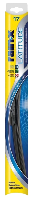 Rain-X Latitude 5079283-1/5079283 Winter Wiper Blade, 17 in, Curved Blade, Rubber