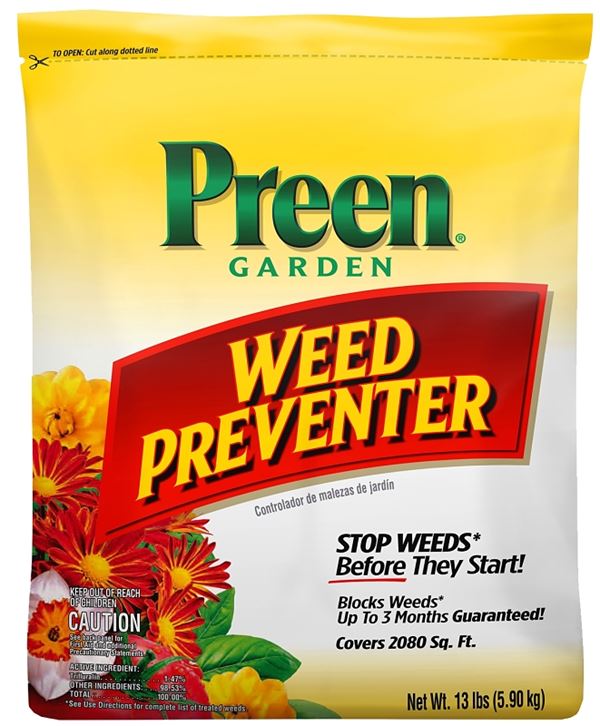 Preen 24-63798 Weed Preventer, Granular Solid, 13 lb