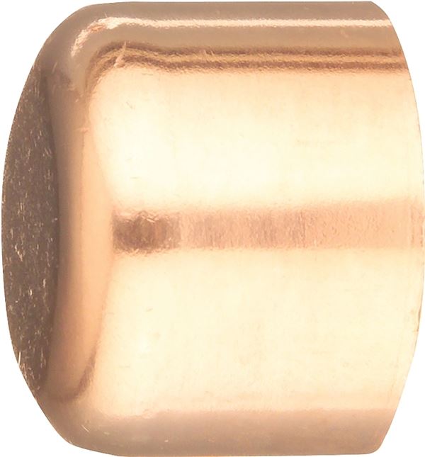 Elkhart Products 30624 Tube Cap, 3/8 in, Sweat, Wrot Copper