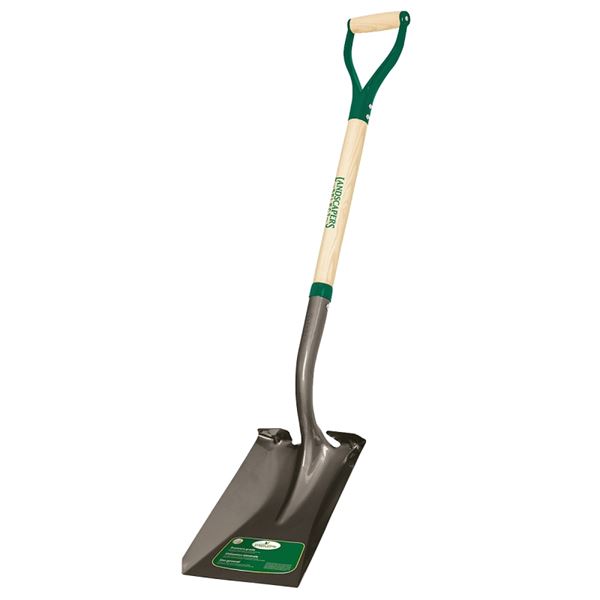 Landscapers Select 34594 Transfer Shovel, Steel Blade, Wood Handle, D-Shaped Handle, 30 in L Handle