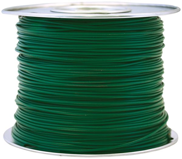 CCI 56421923 Primary Wire, 14 AWG Wire, 1-Conductor, 60 VDC, Copper Conductor, Green Sheath, 100 ft L