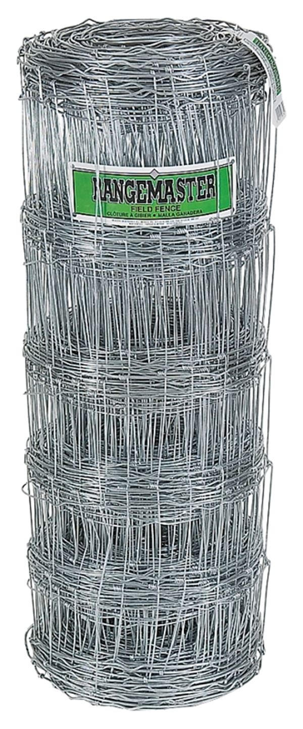 Rangemaster 6659 Field Fence, 330 ft L, 39 in H, 12 ga Gauge, Steel, Galvanized