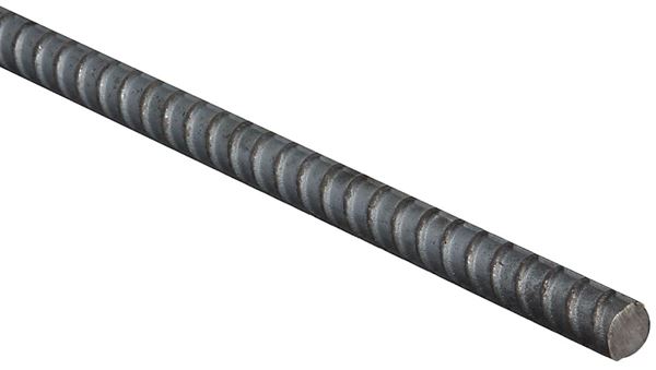 Stanley Hardware 346965 Series N346-965 Weldable Rebar, 1/2 in Dia, 48 in L, Plain Steel