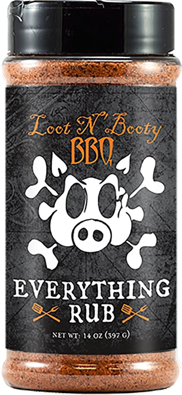 Loot N' Booty BBQ OW88217 BBQ Rub, 14 oz, Bottle