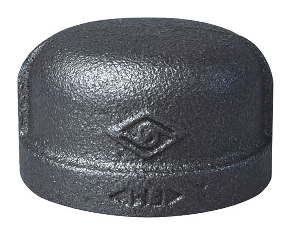 Prosource B300 32 Pipe Cap, 1-1/4 in, FIP, Malleable Iron, 40 Schedule, 300 psi Pressure