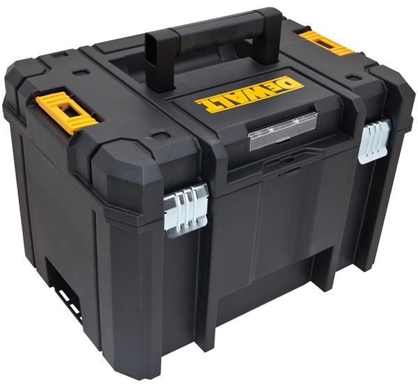 DeWALT TSTAK VI DWST17806 Deep Box, 66 lb, Plastic, Black