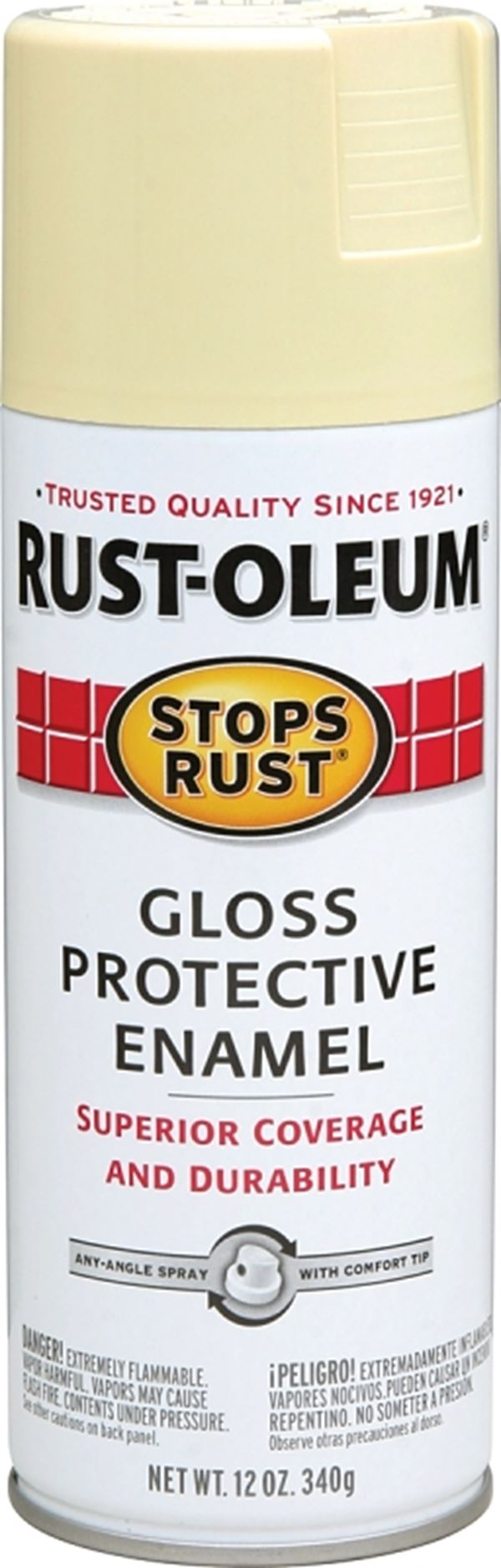 Rust-Oleum 7794830 Rust Preventative Spray Paint, Gloss, Antique White, 12 oz, Can