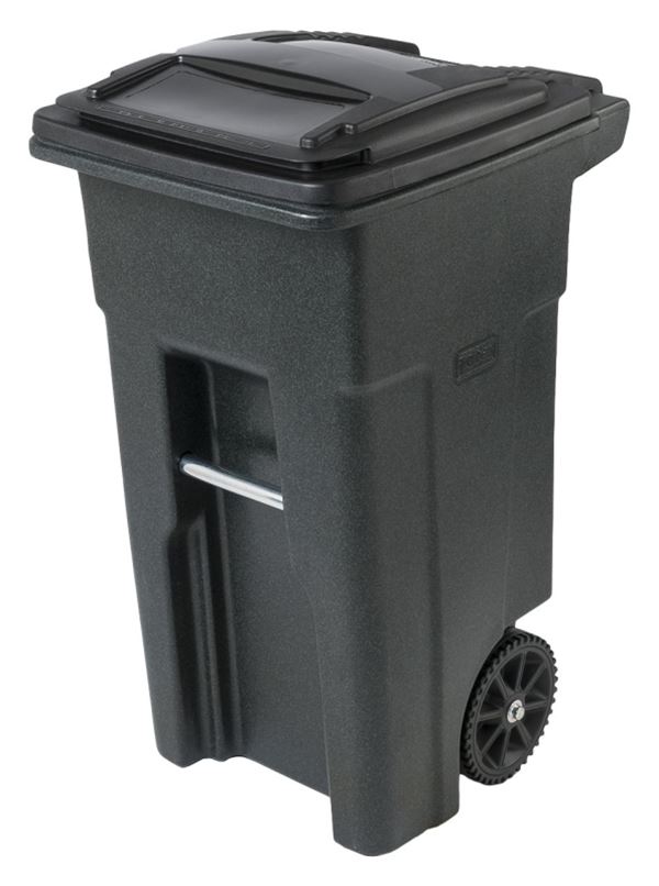 Toter EVR II 79232 Trash Can, 32 gal Capacity, Polyethylene, Greenstone, Lid Closure