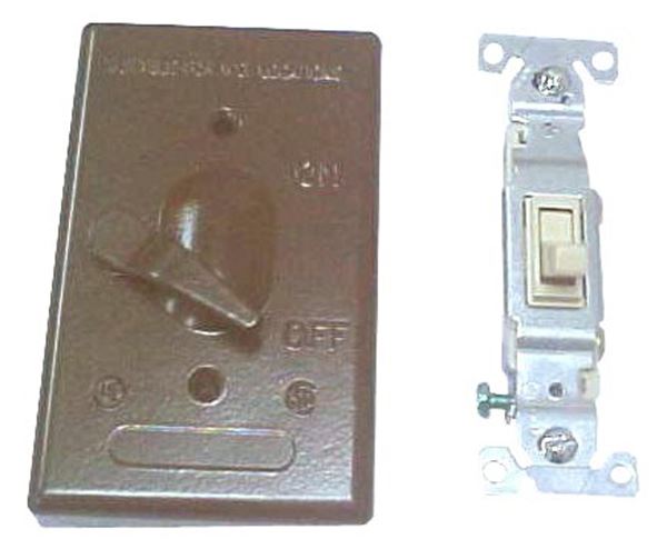 BWF 611AB-1 Toggle Switch Cover, 4-9/16 in L, 2-13/16 in W, Metal, Bronze, Powder-Coated