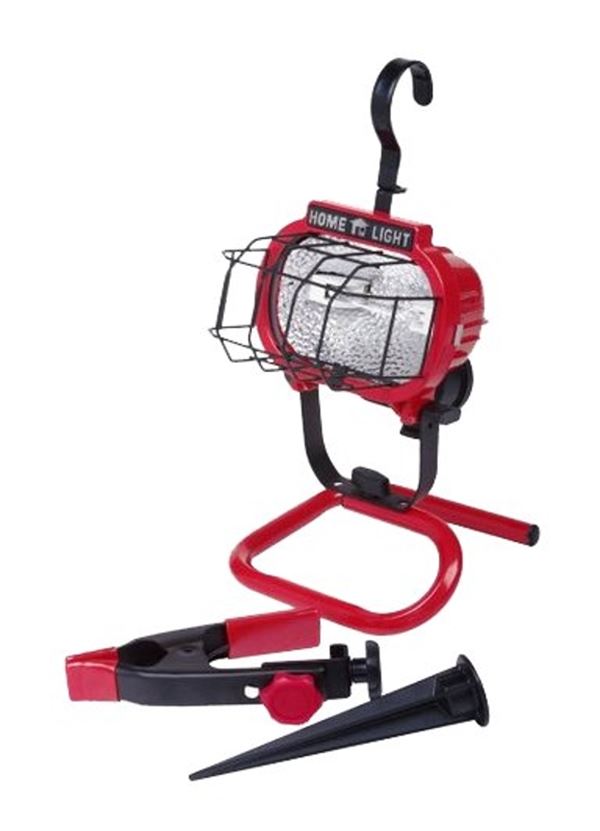 CCI L-878 Work Light, 250 W, 1-Lamp, Halogen Lamp, 4000 Lumens Lumens, Red