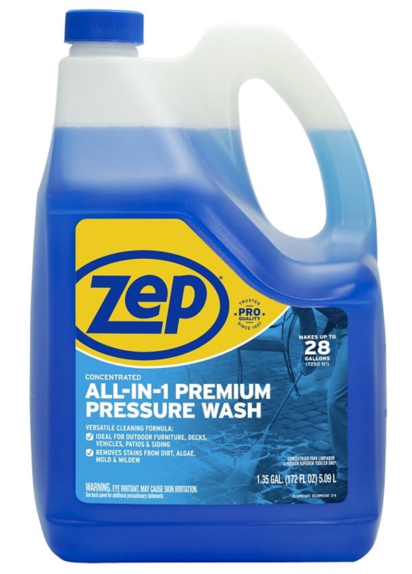 Zep ZUPPWC160 Pressure Washer Concentrate, Liquid, Characteristic, 1.35 gal