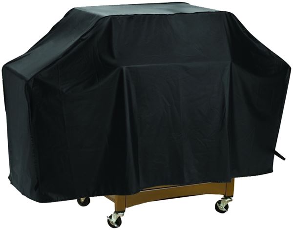 Omaha Grill Cover, 20 in W, 34 in H, Vinyl, Black