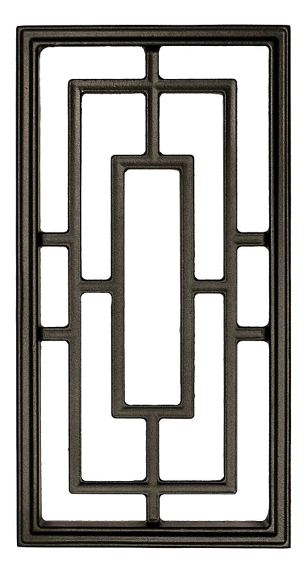 INSERT GATE RECT AL BLK 9X17IN