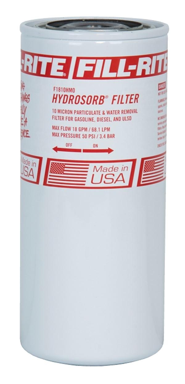 Fill-Rite F1810HM0 Spin-On Filter, Hydrosorb