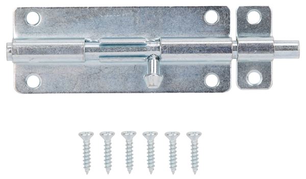 ProSource 20487ZCB-PS Barrel Bolt, 0.31 Dia in Bolt Head, 5 in L Bolt, Steel, Zinc Plated