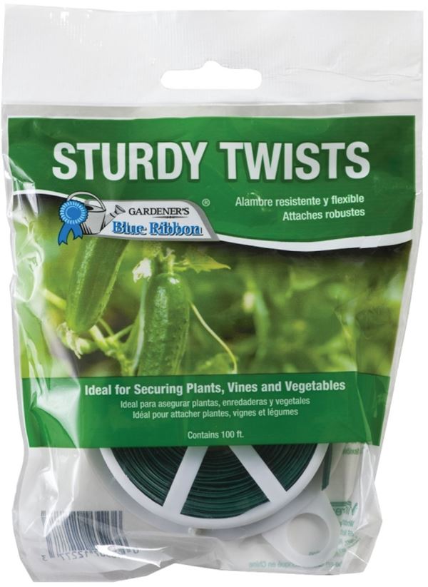 Gardener's Blue Ribbon T001B Plant Tie, 100 ft L, Plastic