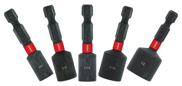 Diablo DNTSS-S5 Nutsetter Set, 5-Piece, Assorted, Magnetic