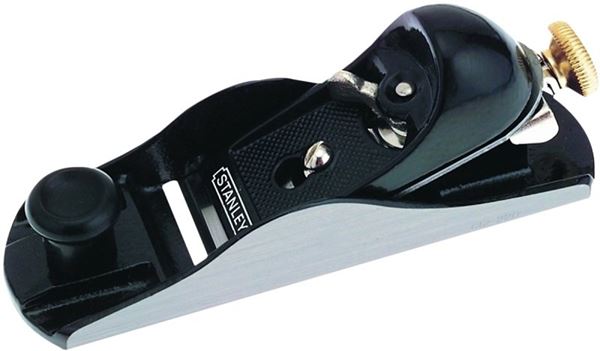 Stanley 12-220 Adjustable Block Plane, 1-5/8 in W Blade, Iron Body, Gray