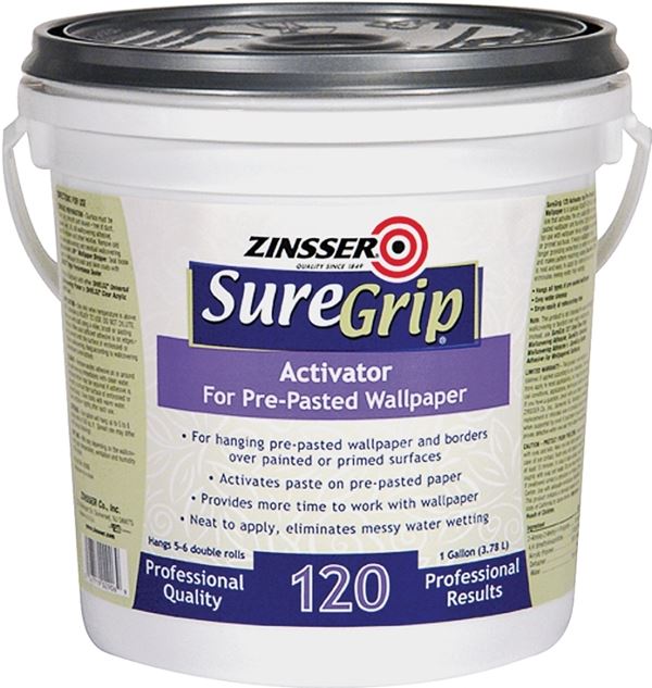 Zinsser 2906 Wallpaper Adhesive Clear, Clear, 1 gal, Container