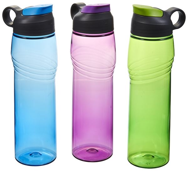 Arrow Plastic 76206 Sports Water Bottle, 26 oz Capacity, Pack of 6