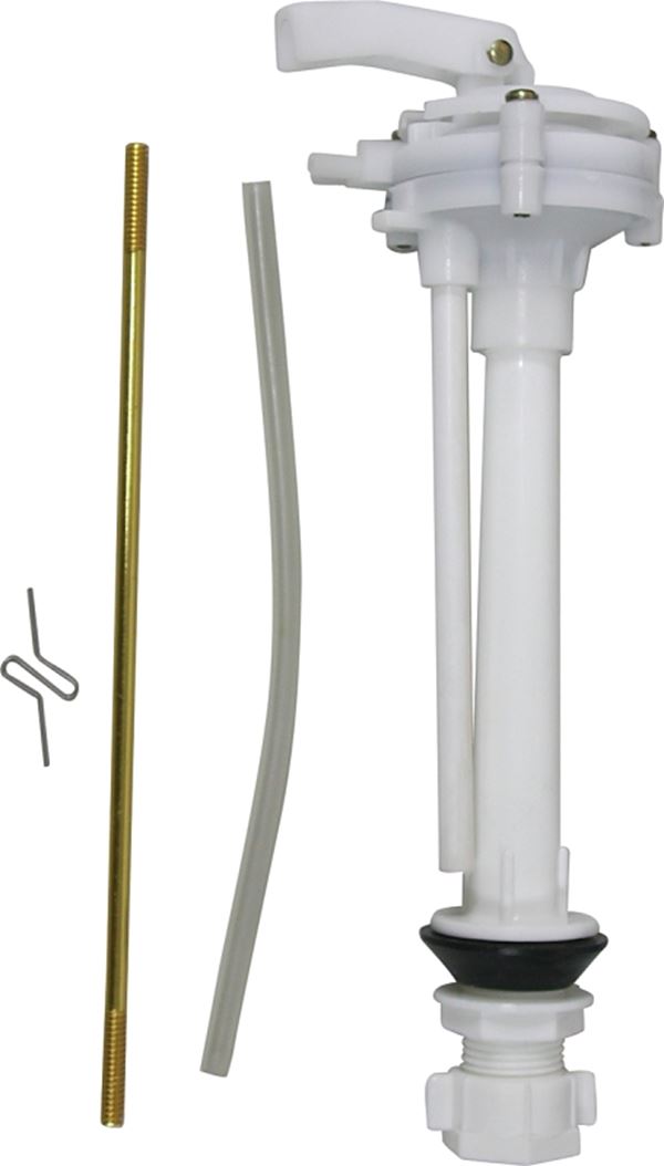 ProSource 24419-3L Toilet Ballcock, Plastic, White, Anti-Siphon: Yes, For: 8-1/2 Toilet Tanks in