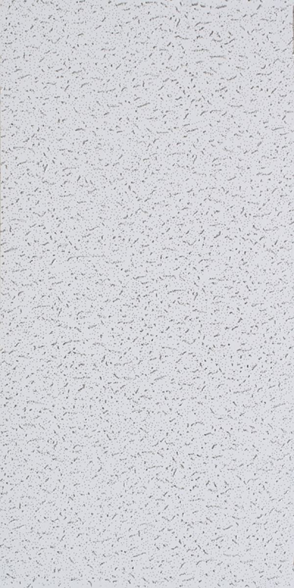 USG Fifth Avenue Series 280 CTN Ceiling Panel, 48 in L, 24 in W, 5/8 in Thick, Directional Fissured Pattern, White