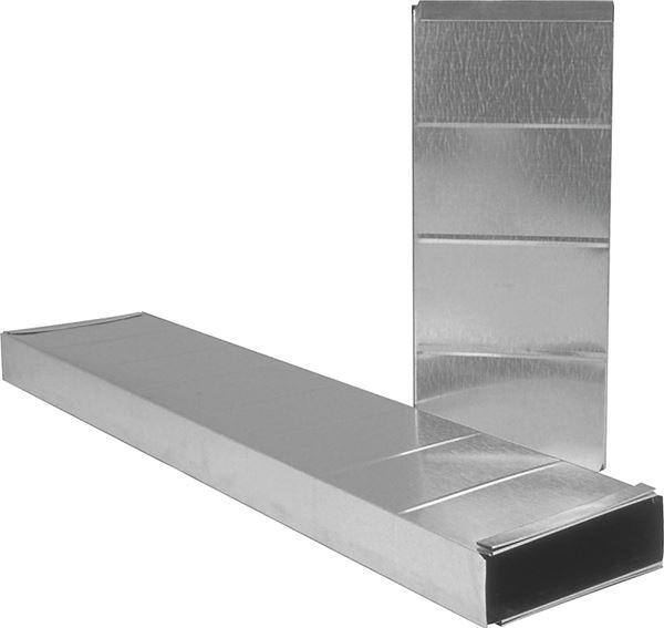 Imperial GV0213 Stack Duct, 24 in L, 10 in W, 3-1/4 in H, 30 Gauge, Galvanized Steel, Pack of 12