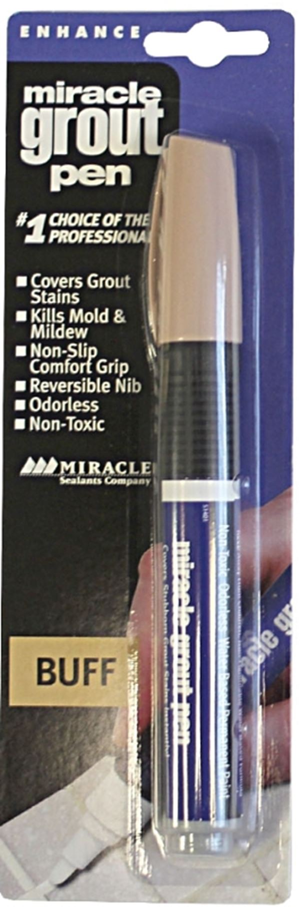 Miracle Sealants GRTPENBUF6 Grout Pen, Non-Toxic, Buff