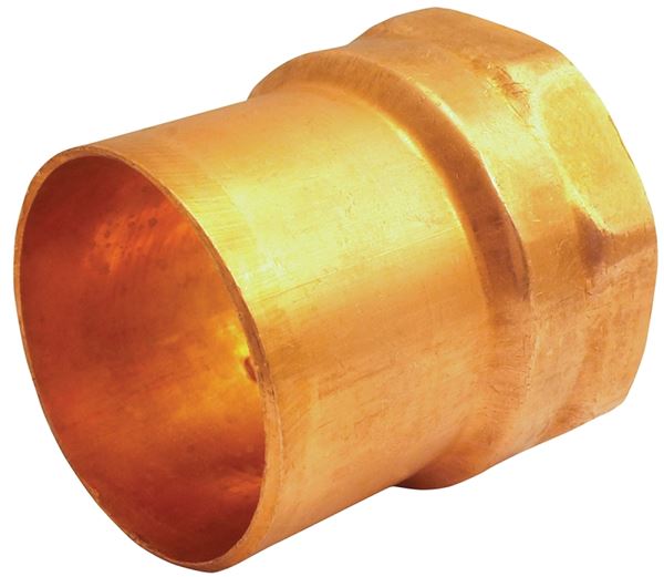 Elkhart Products 103 Series 30190 Pipe Adapter, 2 in, Sweat x FNPT, Copper