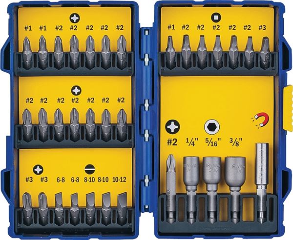 Irwin 3057017 Screwdriver Bit Set, 33-Piece