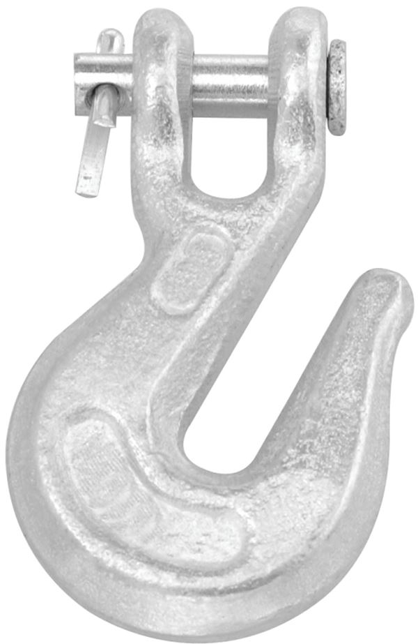 Campbell T9501824 Clevis Grab Hook, 1/2 in, 9200 lb Working Load, 43 Grade, Steel, Zinc