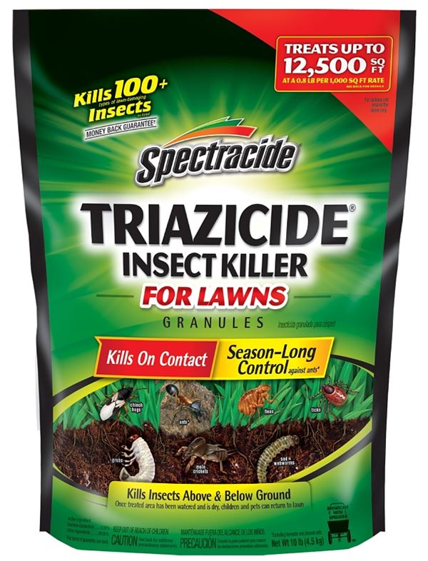 Spectracide Triazicide 53944-2 Insect Killer, Solid, 10 lb Bag