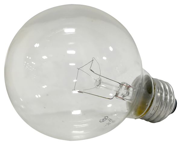 Sylvania 15871 Incandescent Lamp, 40 W, G25 Lamp, Medium Lamp Base, 300 Lumens, 2850 K Color Temp, 1500 hr Average Life