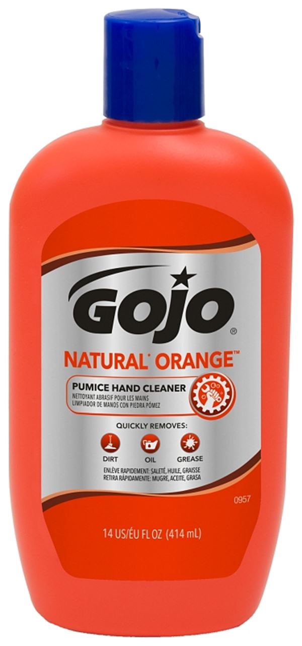 Gojo 0957-12 Hand Cleaner, Liquid, Citrus, 14 oz, Squeeze Bottle, Pack of 12