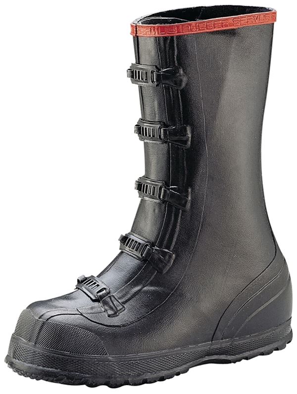 Servus T369-9 Over Shoe Boots, 9, Black, Buckle Closure, No