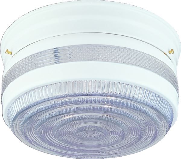 Boston Harbor F15WH02-10043L Two Light Ceiling Fixture, 120 V, 60 W, 2-Lamp, A19 or CFL Lamp, White Fixture