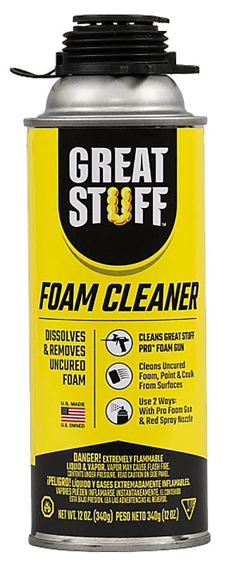 Great Stuff 259205 Tool Cleaner, Liquid, Mild, Colorless, 12 oz, Spray Can