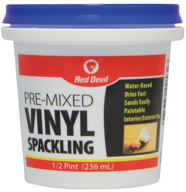 Red Devil 0532 Spackling Compound Off-White, Off-White, 0.5 pt Tub