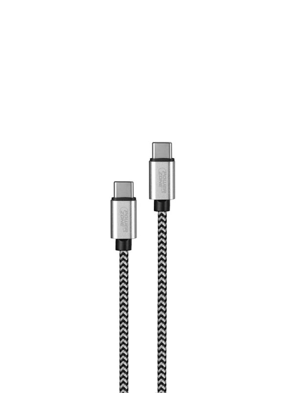 PowerZone KL-029X-2M-TYEP C Charging Cable, Type C, Type C, 6 ft L