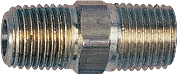 Tru-Flate 21-505 Air Line Coupling, 1/4 in, MNPT, Brass