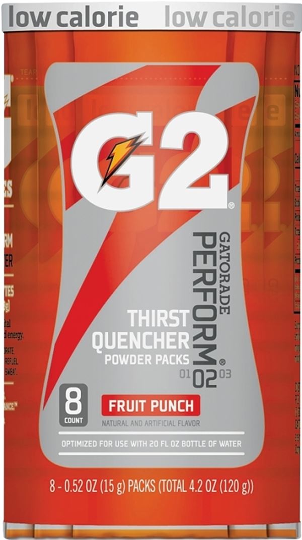 Gatorade 13166 Thirst Quencher Instant Powder Sports Drink Mix, Powder, Fruit Punch Flavor, 1.34 oz Pack, Pack of 8