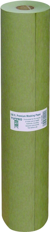 Trimaco EasyMask 12212 Trim Masking Paper, 180 ft L, 12 in W, Green