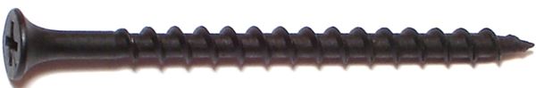 Midwest Fastener 10511 Screw, #8 Thread, 2-1/2 in L, Coarse Thread, Bugle Head, Phillips Drive, Phosphate