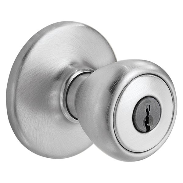 Kwikset 400T 26D6ALRCSK3V1 Entry Door Lock, Satin Chrome, K3 Keyway, 3 Grade, Pack of 3