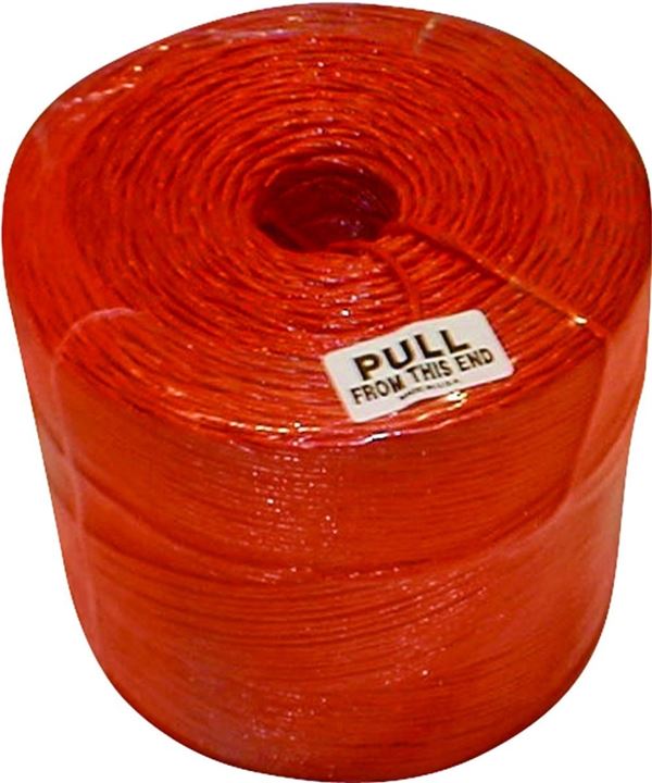 Tytan PBT9130TONBC/CTC Baler Twine, 9000 ft L, 130 lb Working Load, Polypropylene, Orange