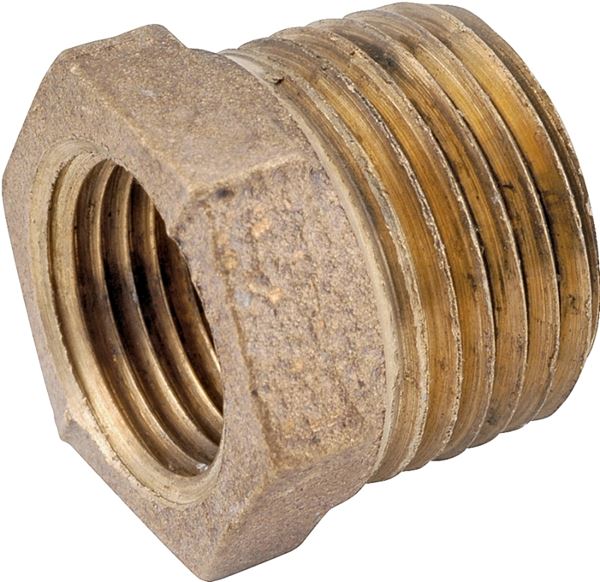 Anderson Metals 738110-1608 Reducing Pipe Bushing, 1 x 1/2 in, Male x Female, 200 psi Pressure