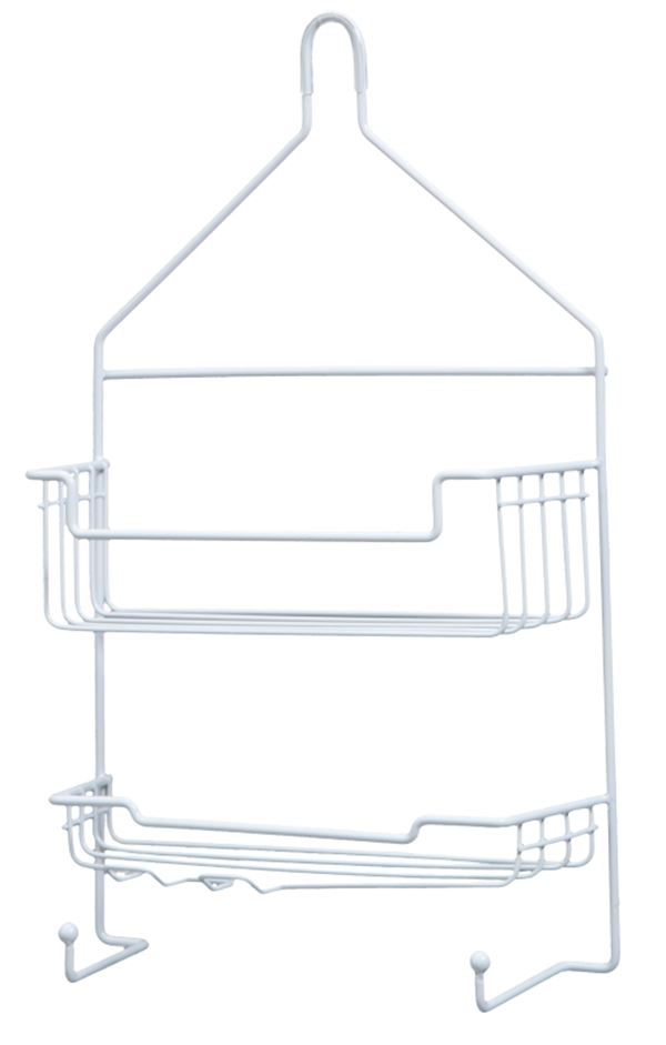 Kenney KN614121 Hanging Shower Caddy, 2-Shelf, Metal