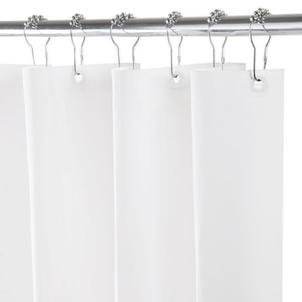 Kenney KN61430 Shower Liner, 72 in L, 70 in W, PEVA, White