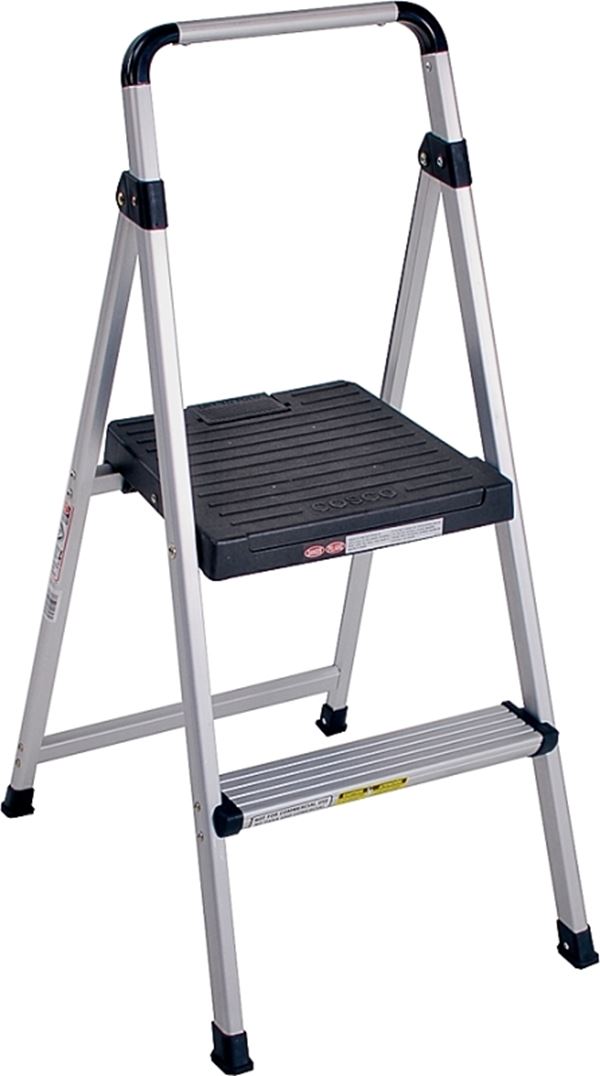 Cosco 11628ABK4 Folding Step Stool, 39.37 in H, 225 lb, Steel